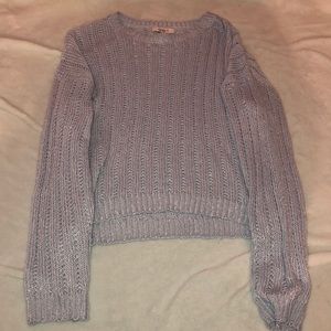 Small knit baby blue sweater